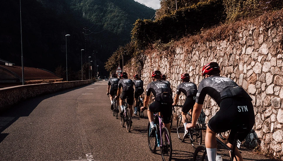 La squadra ABUS durante il Tour de Friends in Italia ©Dennis Arndt