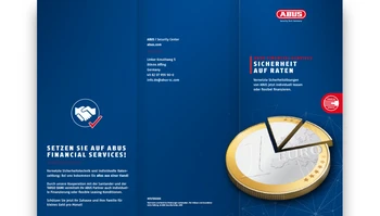 Deckblatt des ABUS-Finanzierungsservice Prospekt © ABUS